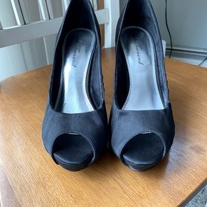 Lulu Townsend Women’s Satin Heals Black Holiday Wedding 9
